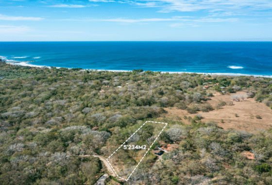 tierra pacifica junquillal lot placement showing close proximity to ocean