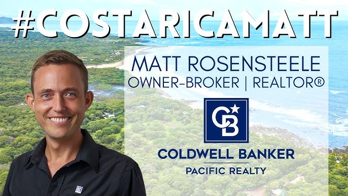 about costa rica matt guanacaste real estate broker with beach background and coldwell banker brokerage