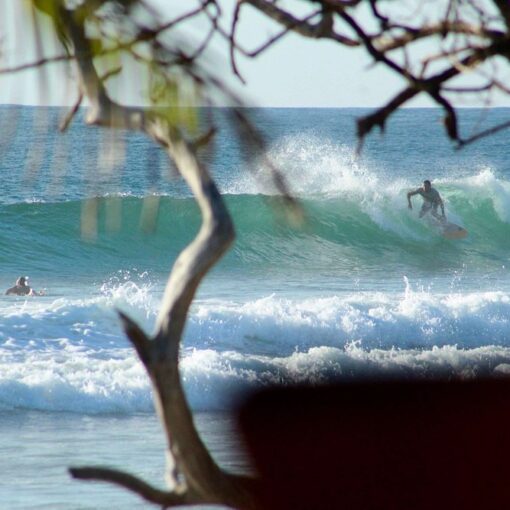 playa avellanas real estate showing surfers
