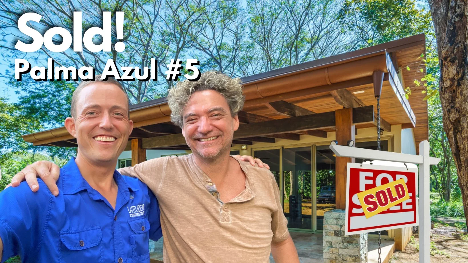 shawn and matt giving a testimonial for a successfull costa rica real estate transaction arm in arm