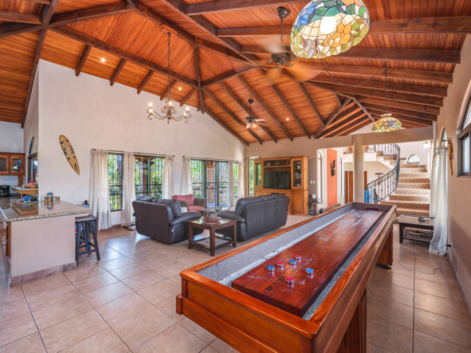 casa palacio shuffle board and patio doors