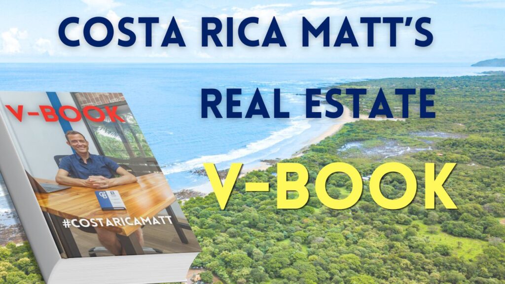 costa rica matts V-Book displaying Matt with beachfront