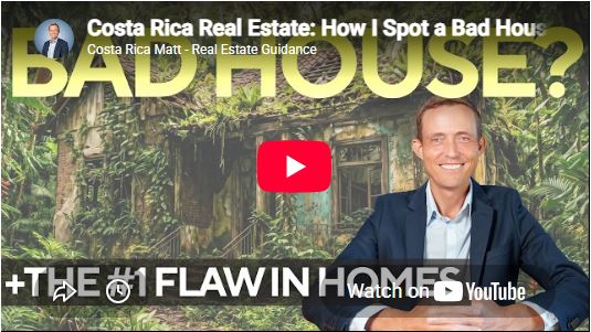 costa rica matt presenting the number one flaw in guanacaste homes